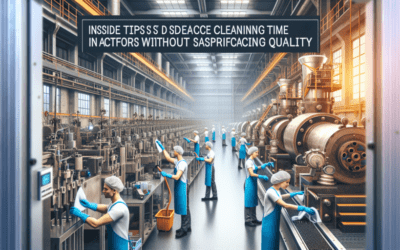 Trucos para reducir el tiempo de limpieza en fábricas sin perder calidad