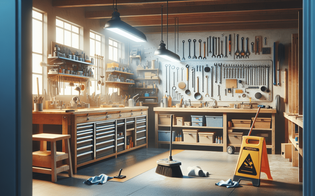 7 maneras de organizar y limpiar el área de trabajo de manera eficiente en talleres